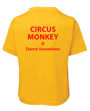 Load image into Gallery viewer, Little Monkeys logo Tshirt with CIRCUS MONKEY + Studio Name
