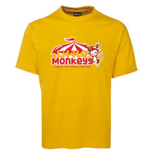 Load image into Gallery viewer, Little Monkeys logo Tshirt with CIRCUS MONKEY + Studio Name
