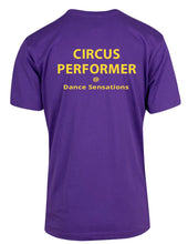 Load image into Gallery viewer, Dance Cirque Tshirt CIRCUS PERFORMER + Studio Name
